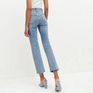 Reformation Cynthia High Rise Straight Jeans Size 23 Tangier Wash